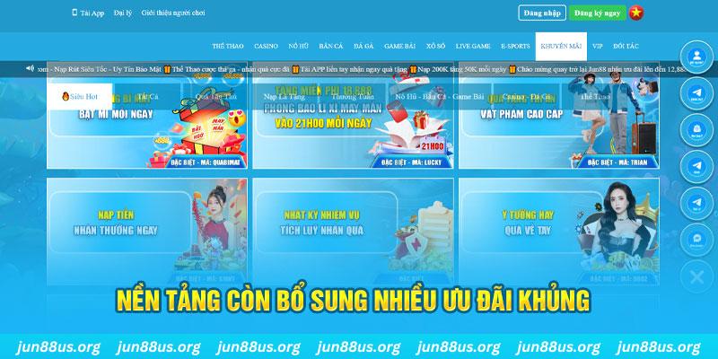 Nền tảng còn bổ sung nhiều ưu đãi khủng